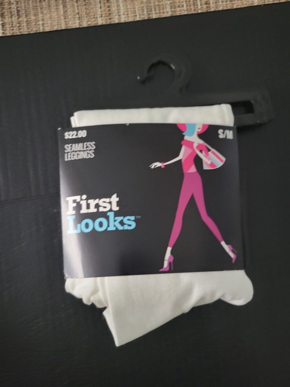 First Looks White Seamless Leggings S/M NWT